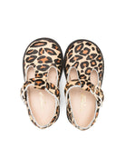 Sandali per neonata Florens beige con stampa leopardata - Rubino Kids