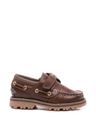 Scarpe da barca per bambini Timberland Kids marroni con chiusura a strappo - Rubino Kids