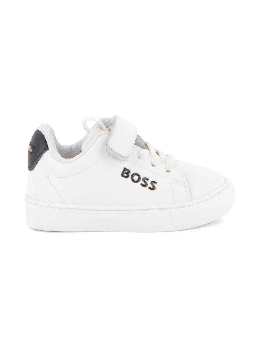 Scarpe per bambino Boss Kids bianche con strappo - Rubino Kids