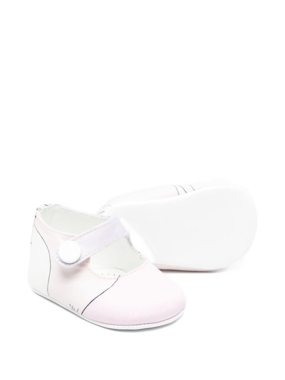 Scarpe per neonata Emilio Pucci Junior rosa con cinturino - Rubino Kids