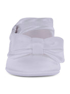 Scarpe per neonata Monnalisa bianche dettaglio con fiocco - Rubino Kids