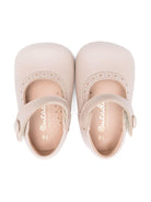 Scarpe primi passi per neonata Eli1957 beige con soletta in pelle con logo - Rubino Kids
