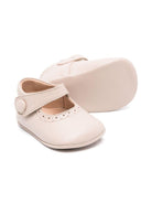 Scarpe primi passi per neonata Eli1957 beige con soletta in pelle con logo - Rubino Kids
