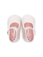 Scarpe primi passi per neonata Monnalisa rosa con paillettes - Rubino Kids