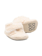 Scarpe primi passi per neonati Douuod Kids beige con cinturino a strappo - Rubino Kids