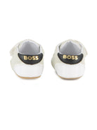 Scarpe primi passi per neonato Boss Kids bianco con motivo a pois - Rubino Kids