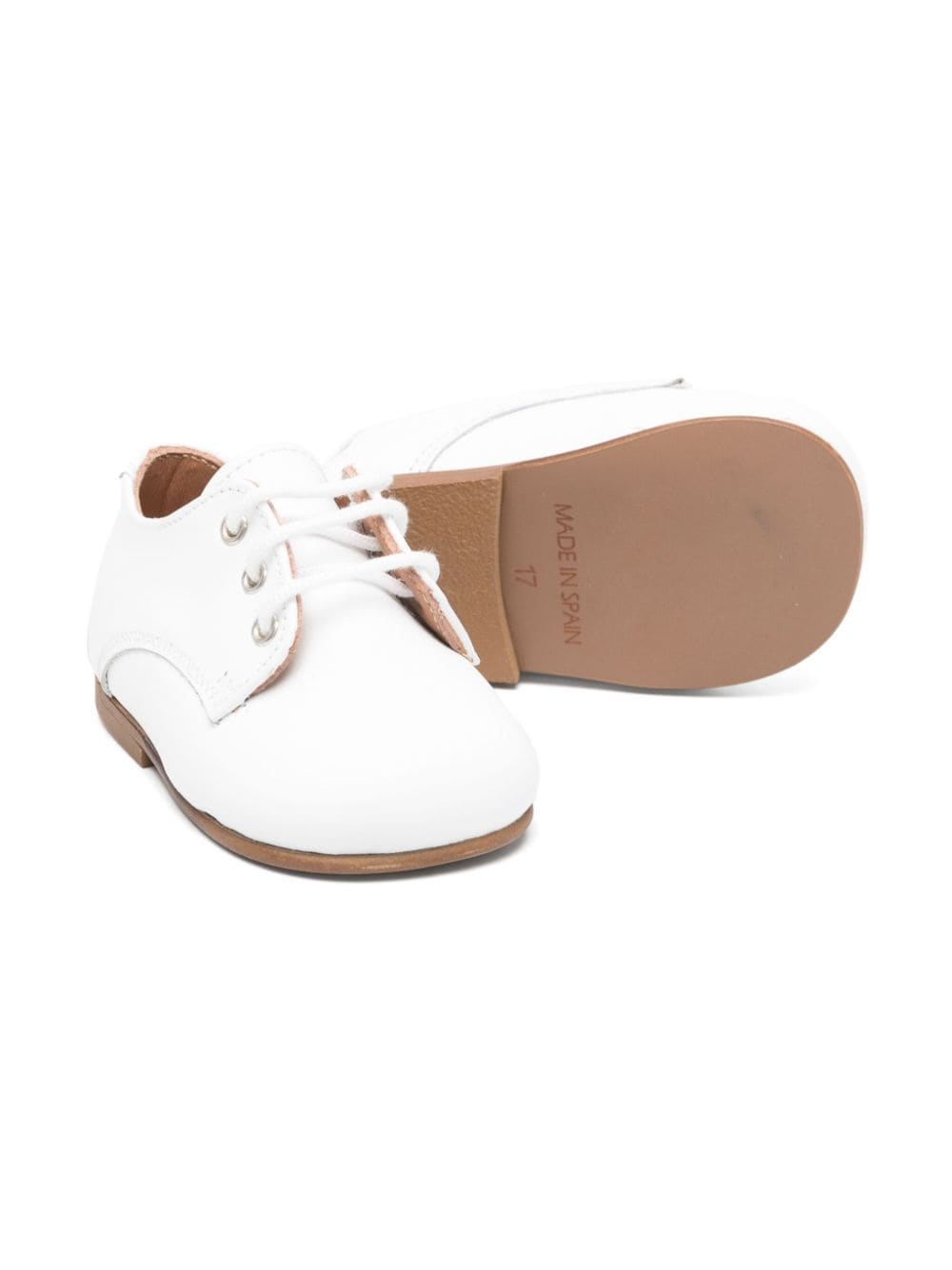 Scarpe primi passi per neonato Eli1957 bianco con lacci - Rubino Kids