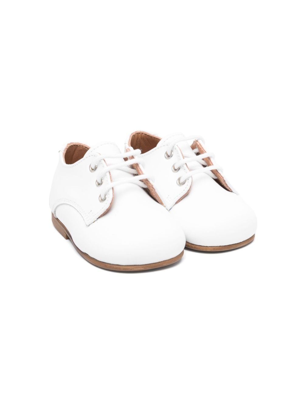 Scarpe primi passi per neonato Eli1957 bianco con lacci - Rubino Kids