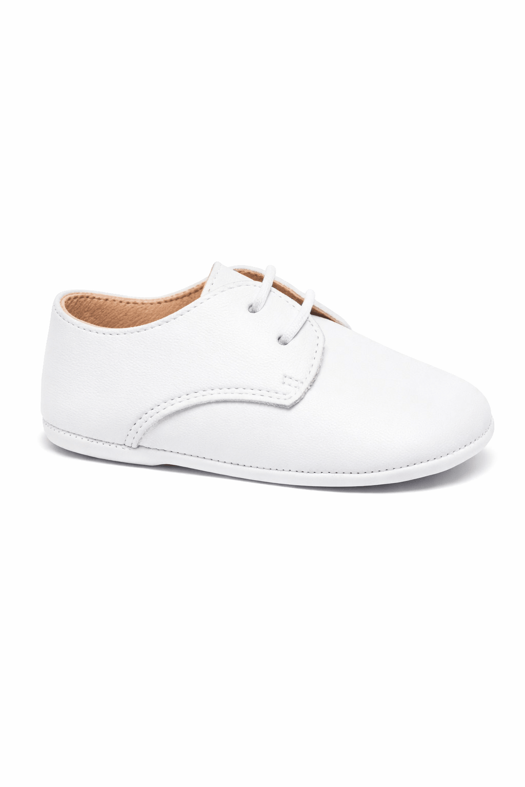 Scarpe primi passi per neonato Eli1957 bianco con soletta in pelle con logo - Rubino Kids