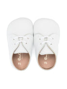 Scarpe primi passi per neonato Eli1957 bianco con soletta in pelle con logo - Rubino Kids