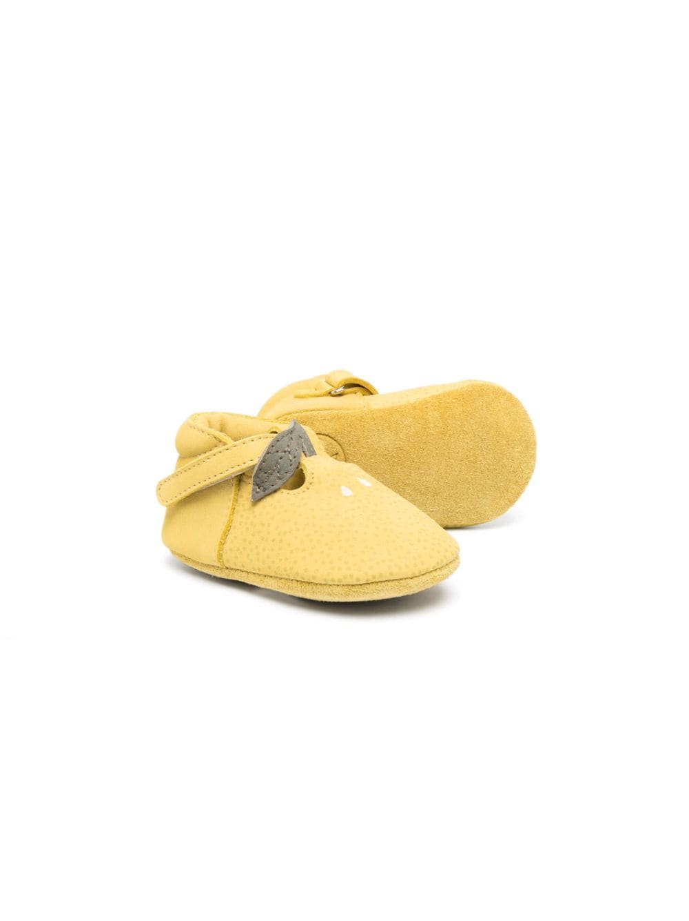 Scarpine da culla in pelle Nanoe - Rubino Kids