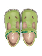 Scarpine per bambino Eli1957 verde con chiusura laterale a strappo - Rubino Kids