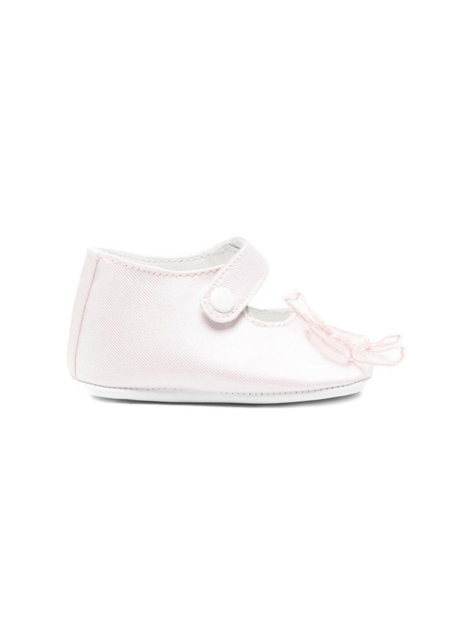 Scarpine primi passi per neonata Simonetta rosa con applicazione fiore - Rubino Kids