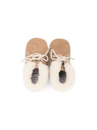 Scarpine primi passi per neonato Tartine Et Chocolat beige con lacci - Rubino Kids