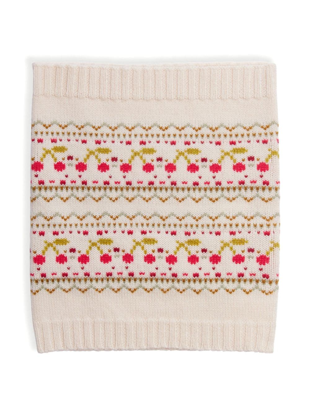 Sciarpa Bothilde per bambina Bonpoint beige con design pull on - Rubino Kids