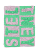 Sciarpa grigio/verde per bambina con logo Stella McCartney Kids - Rubino Kids