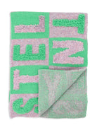 Sciarpa grigio/verde per bambina con logo Stella McCartney Kids - Rubino Kids