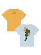 Set 2 T-shirt con stampa per neonato Kenzo Kids multicolor con motivo Tiger - Rubino Kids