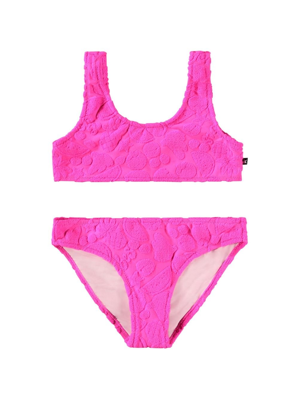 Set bikini Nola per bambina Molo fucsia con scollo a U - Rubino Kids