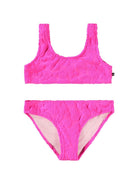 Set bikini Nola per bambina Molo fucsia con scollo a U - Rubino Kids