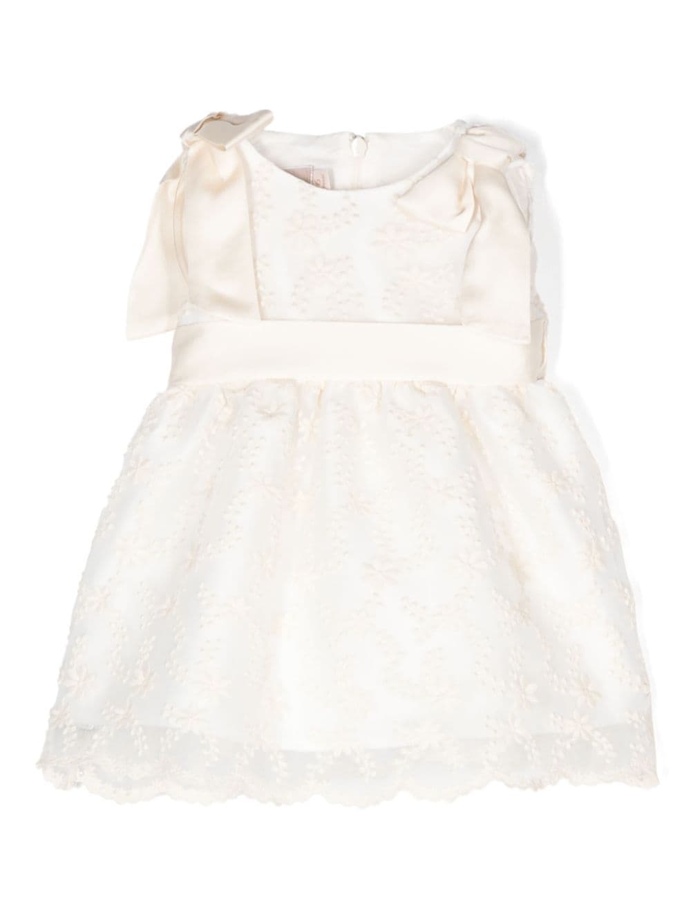 Set con abito in pizzo a fiori - Rubino Kids