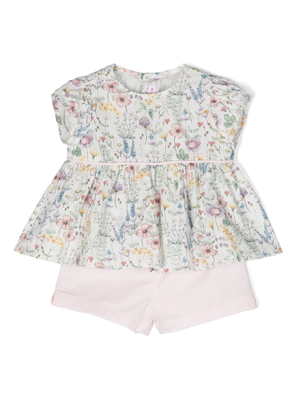 Set con shorts a fiori - Rubino Kids