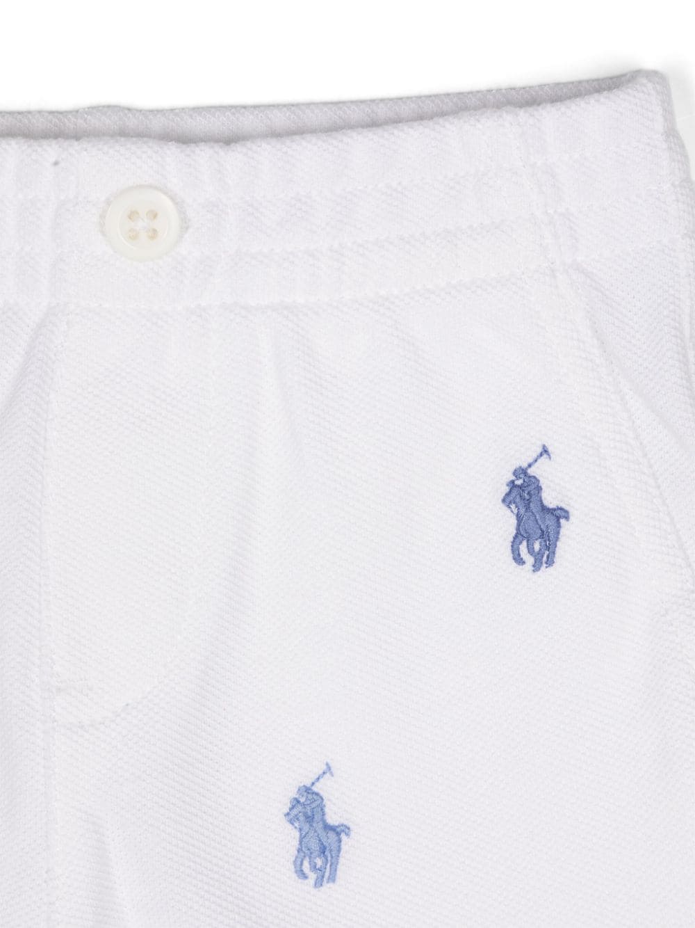 Set con shorts e ricamo Poly Pony - Rubino Kids