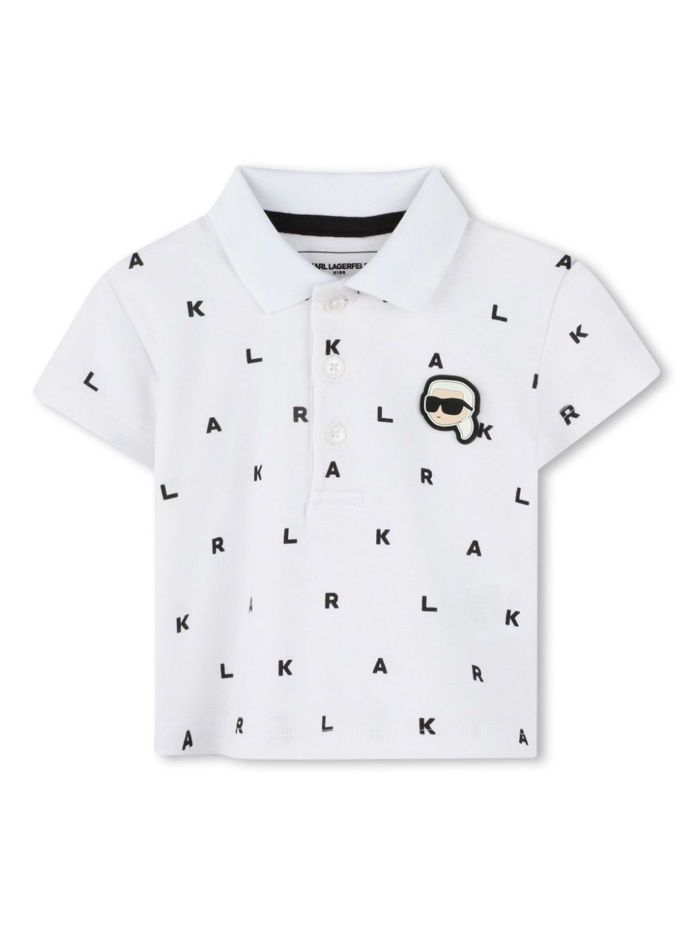 Set con shorts Ikonik Karl per neonato Karl Lagerfeld Kids bianco con due tasche laterale - Rubino Kids