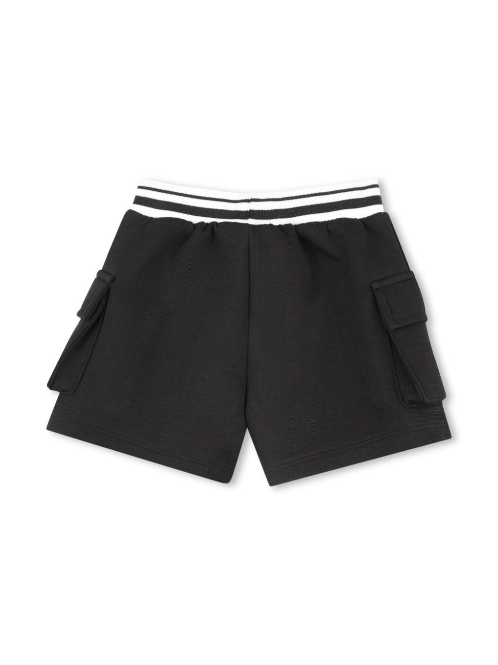 Set con shorts Ikonik Karl per neonato Karl Lagerfeld Kids bianco con due tasche laterale - Rubino Kids