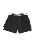 Set con shorts Ikonik Karl per neonato Karl Lagerfeld Kids bianco con due tasche laterale - Rubino Kids