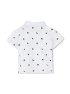 Set con shorts Ikonik Karl per neonato Karl Lagerfeld Kids bianco con due tasche laterale - Rubino Kids