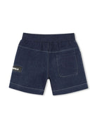 Set con shorts per neonato Karl Lagerfeld Kids blu con motivo Ikonik Karl - Rubino Kids