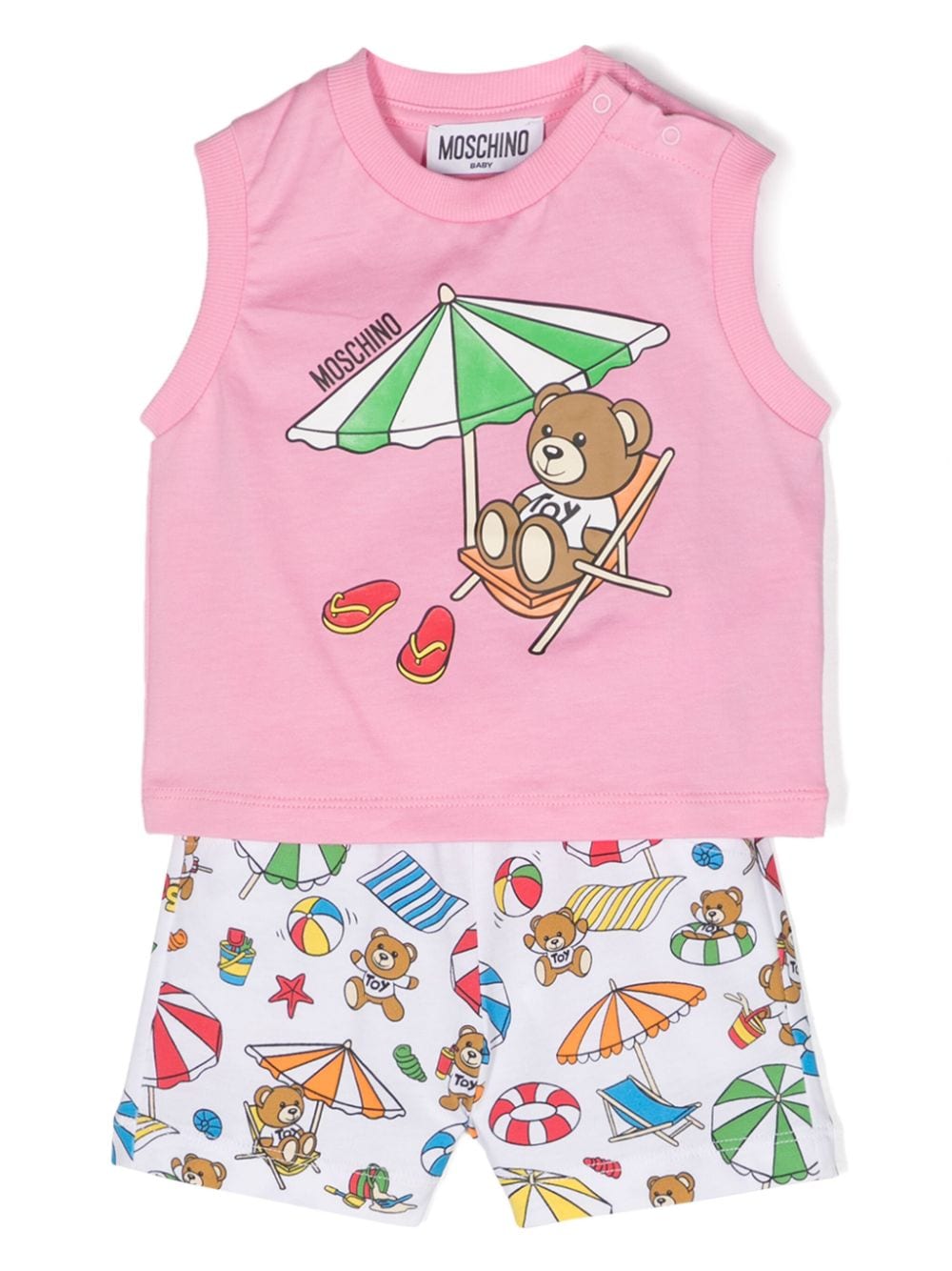 Set con shorts Teddy Bear - Rubino Kids