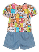 Set con shorts Teddy Bear - Rubino Kids