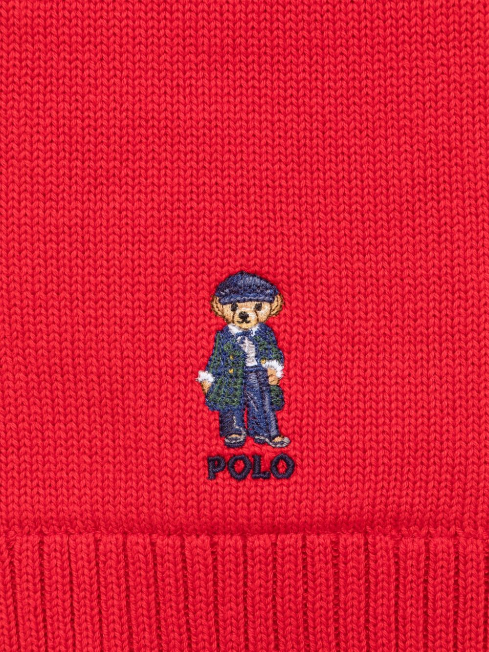 Set di 2 berretto e cappello Polo Ralph Lauren rosso con motivo Polo Bear - Rubino Kids