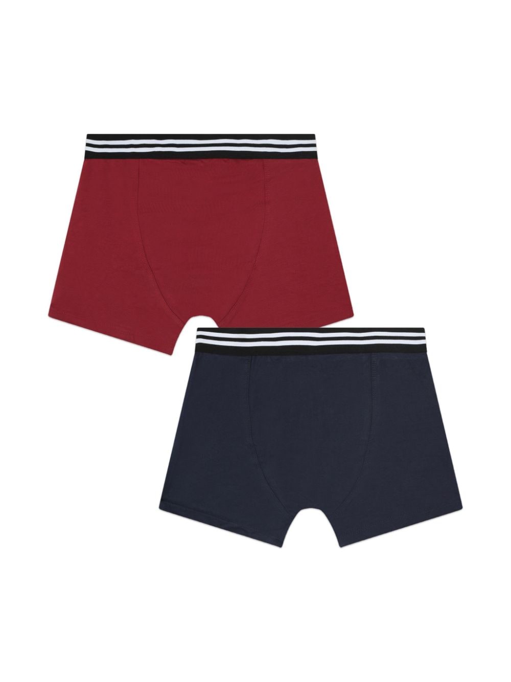 Set di 2 boxer con banda logo per bambino BOSS Kidswear blu con vita a contrasto - Rubino Kids