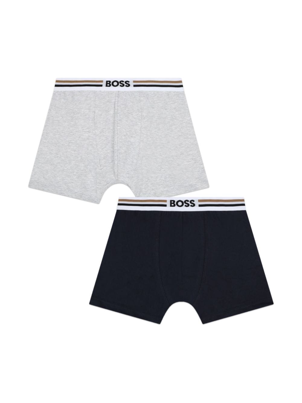 Set di 2 boxer con banda logo per bambino BOSS Kidswear multicolor con vita a contrasto - Rubino Kids