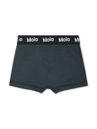 Set di 2 boxer con stampa per bambno Molo verde con stampa animalier - Rubino Kids