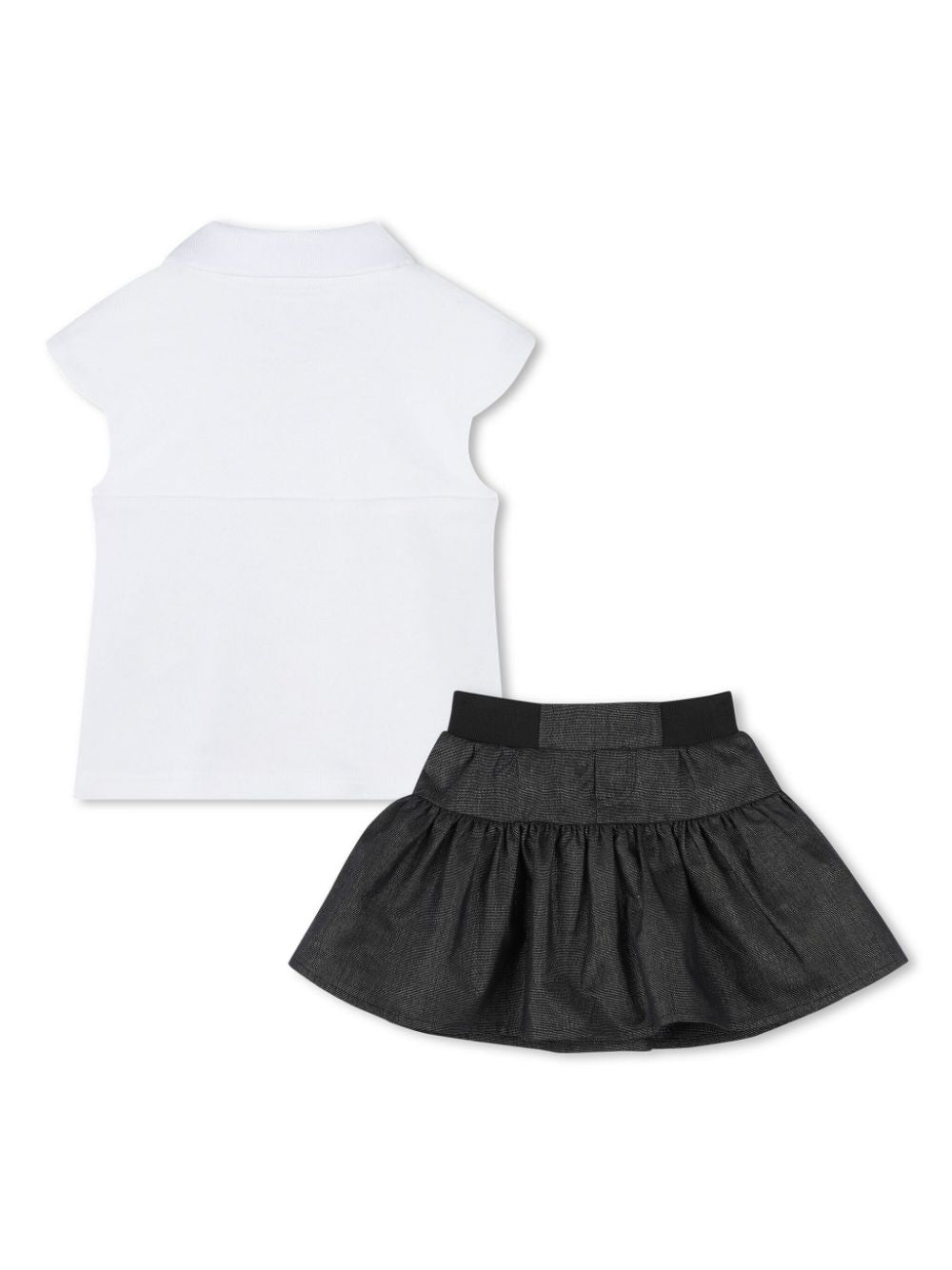 Set di 2 pezzi per neonata Karl Lagerfeld Kids bianco e nero in misto cotone organico - Rubino Kids