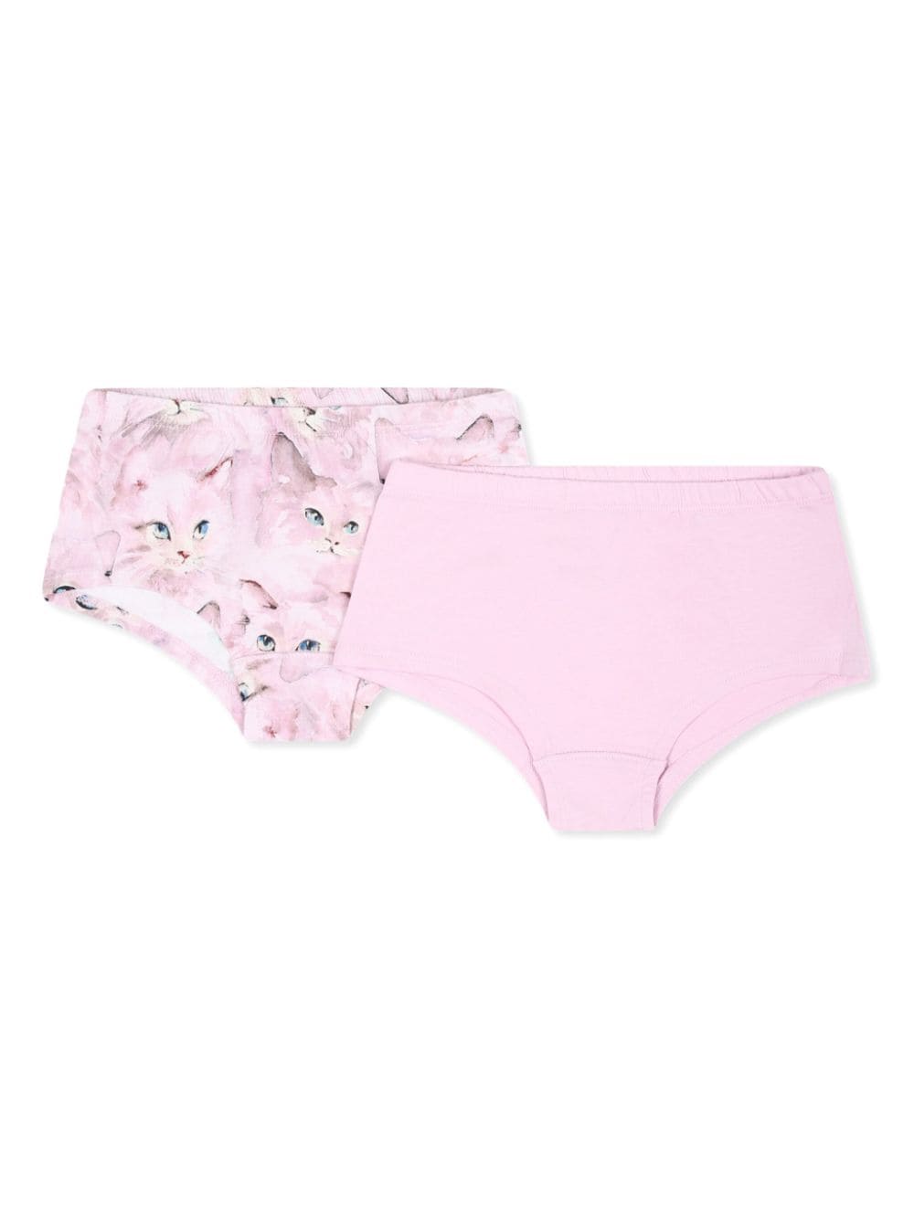 Set di 2 slip con stampa per bambina Molo rosa con vita elasticizzata - Rubino Kids