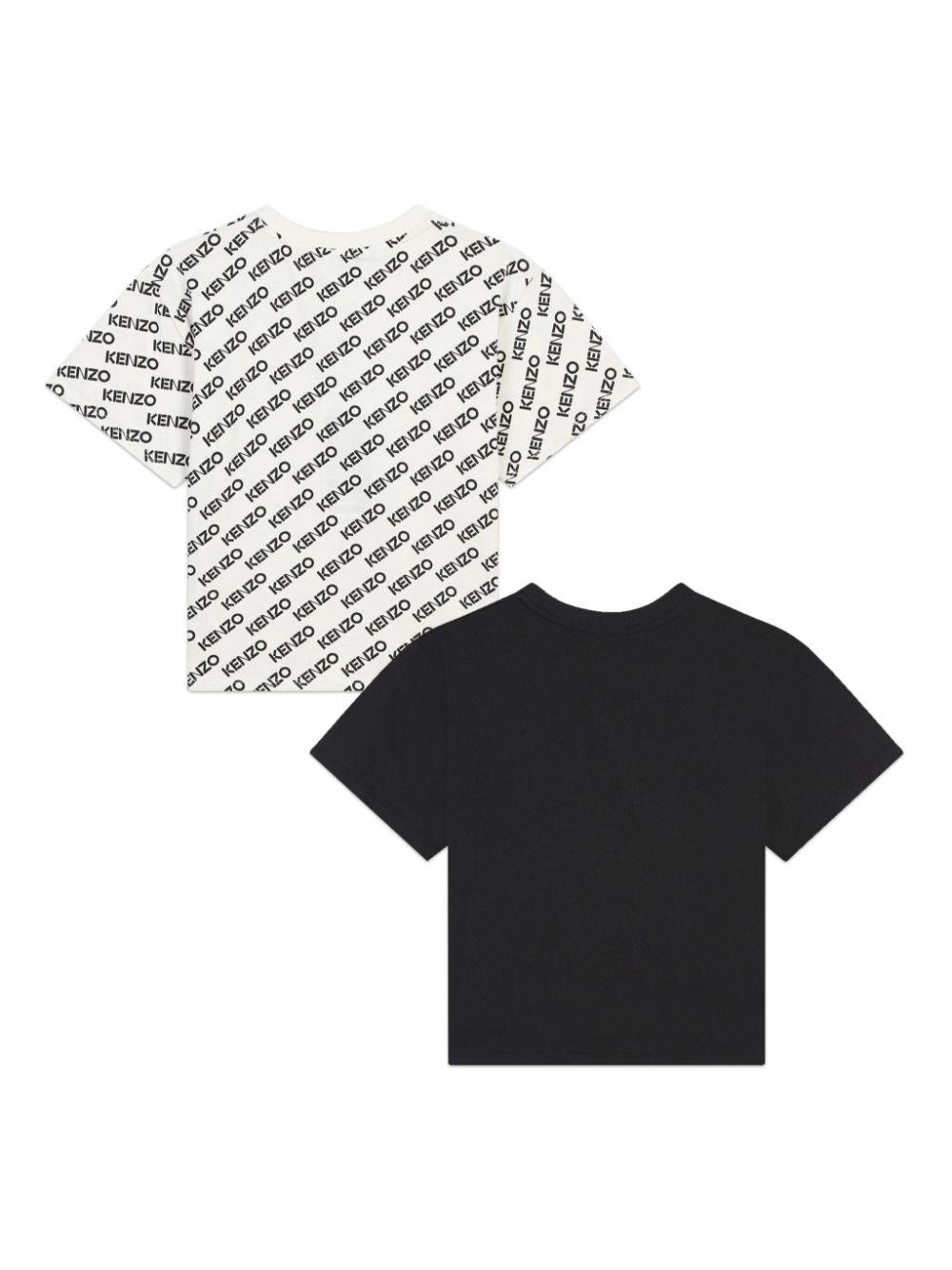 Set di 2 T-shirt con stampa per bambina Kenzo Kids multicolor con girocollo - Rubino Kids