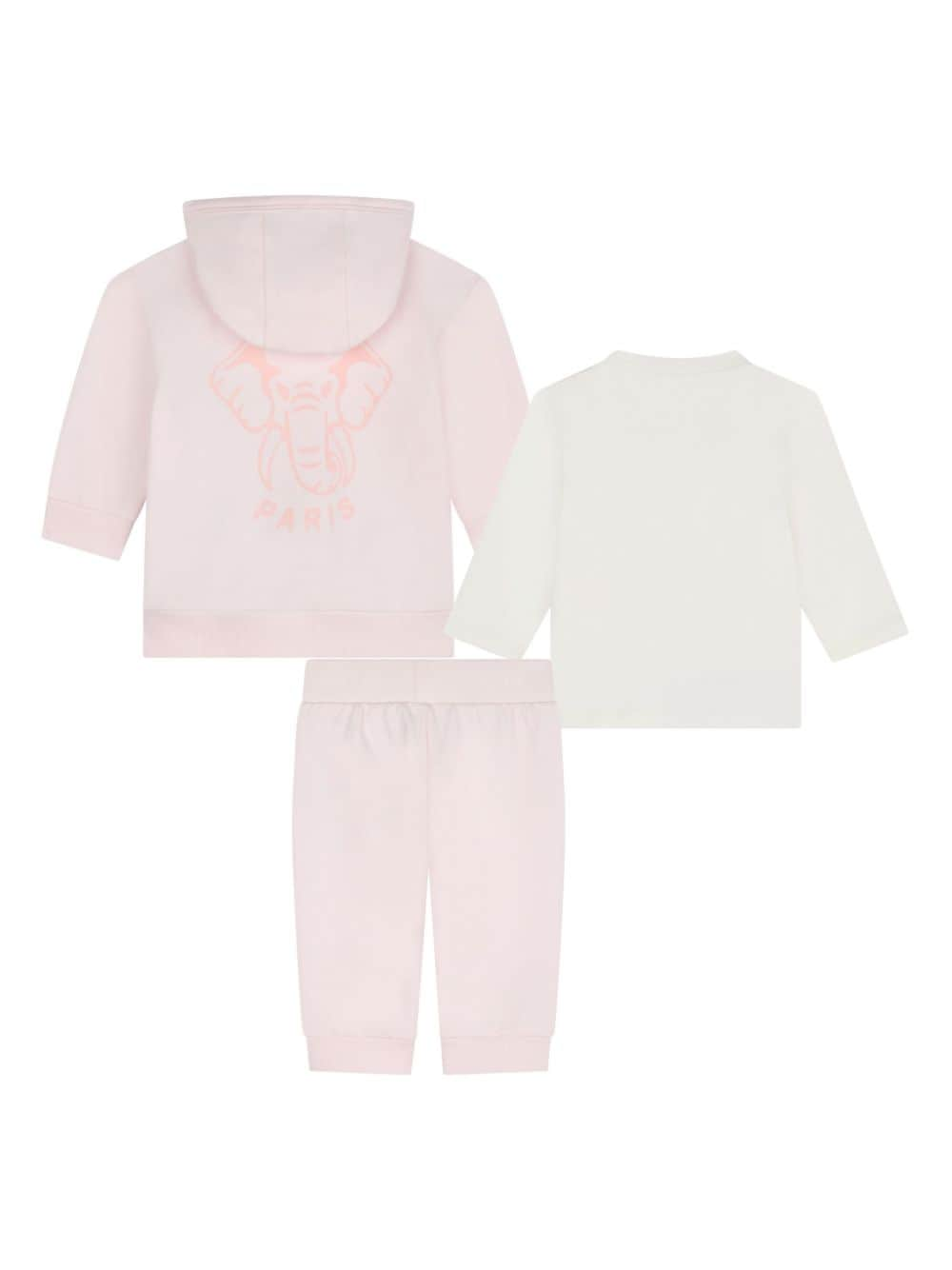 Set di 3 tute sportive con logo applicato - Rubino Kids