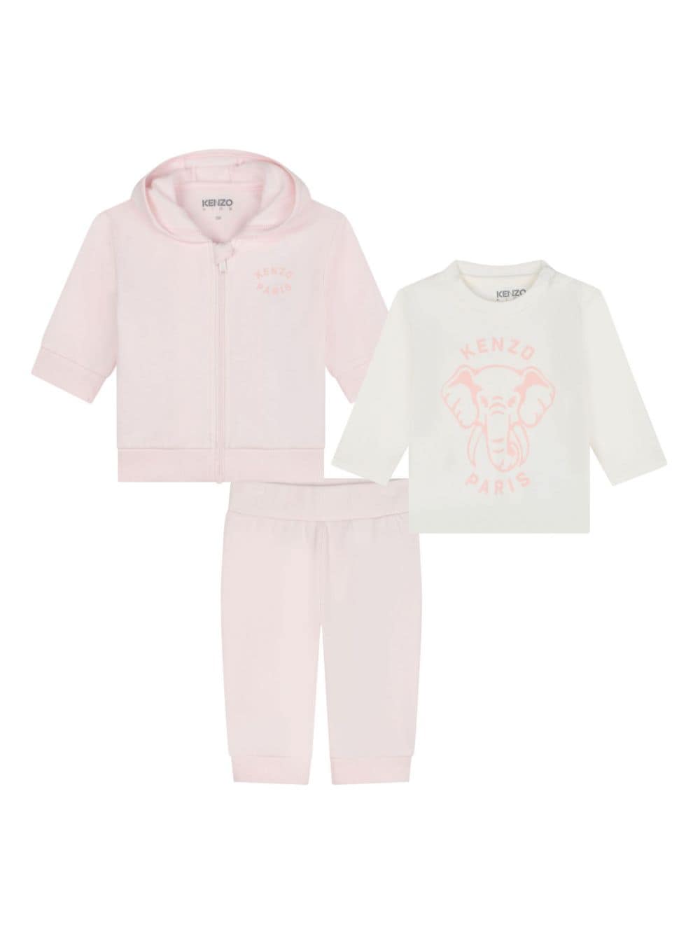 Set di 3 tute sportive con logo applicato - Rubino Kids