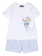 Set di pantaloncini in cotone con stampa grafica - Rubino Kids