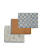 Set di tre quadrati di mussola per neonati Avery Row multicolor con diversi motivi - Rubino Kids