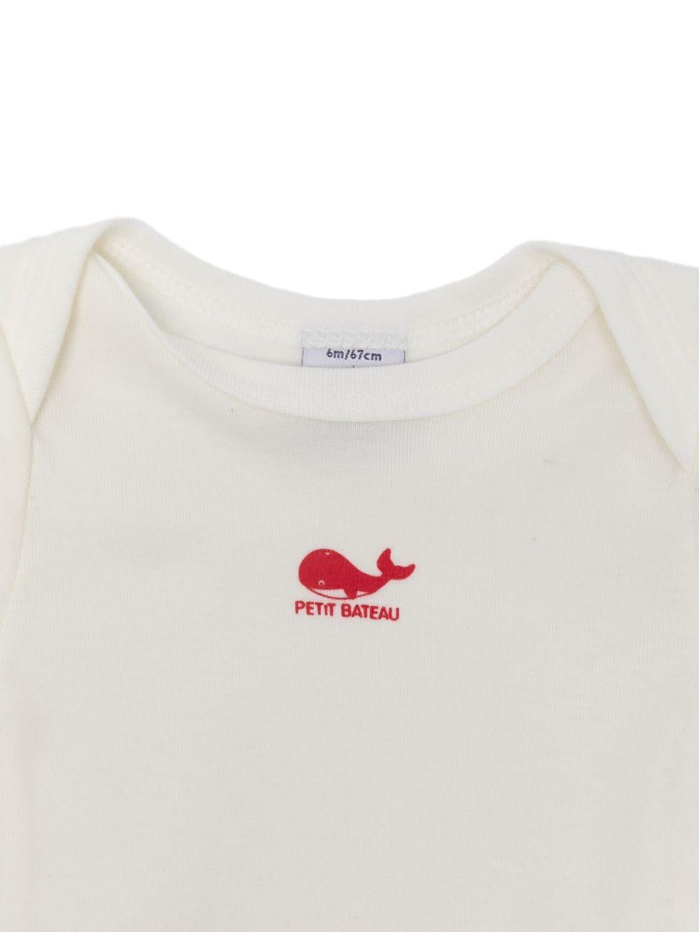 Set di tre tutine per neonati Petit Bateau multicolor con fantasie diverse - Rubino Kids