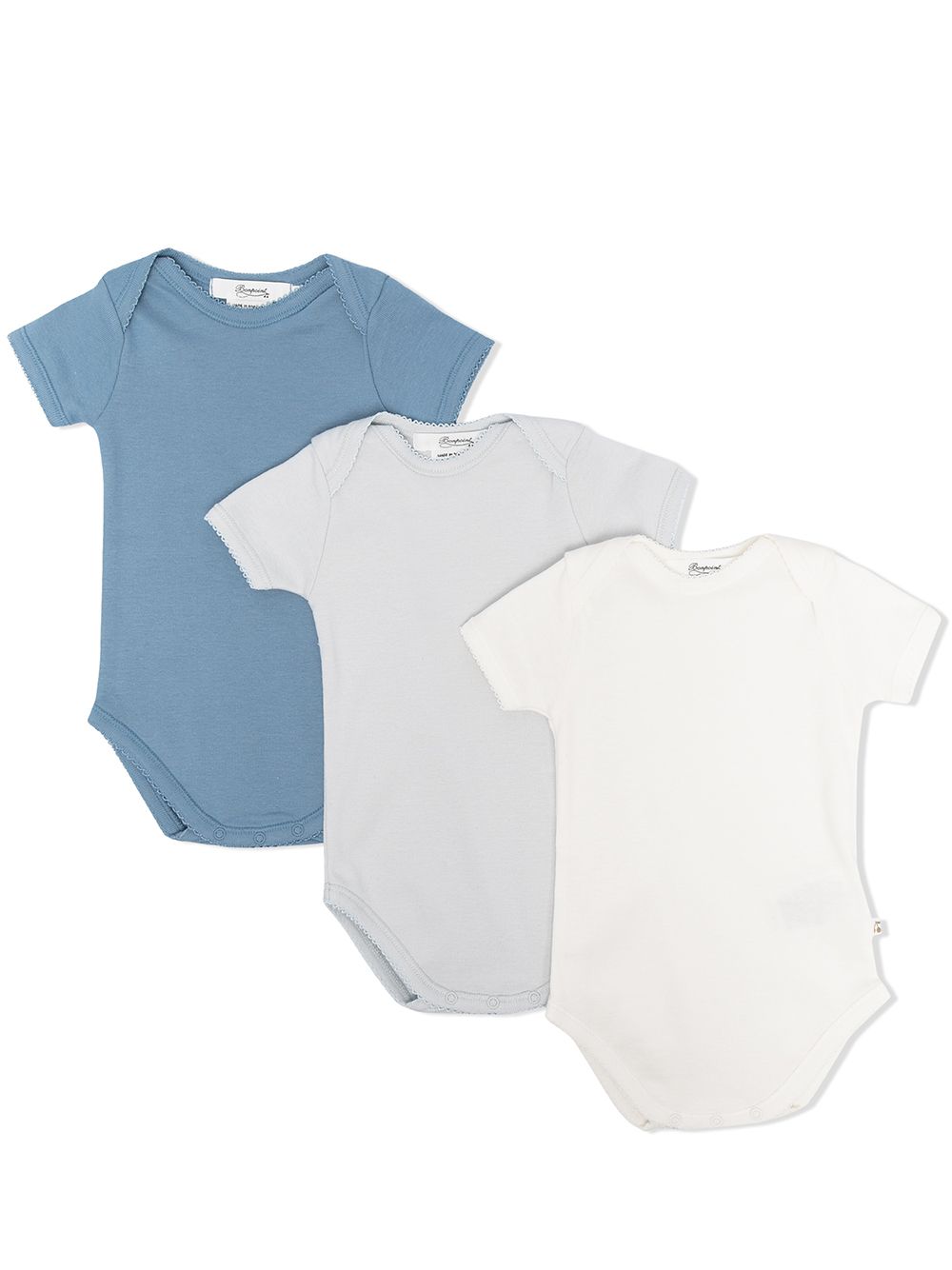 Set di tre tutine per neonato Bonpoint multicolor con scollo a barca - Rubino Kids