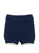 Set due pezzi per bambina Elisabetta Franchi La Mia Bambina blu con logo sul davanti - Rubino Kids