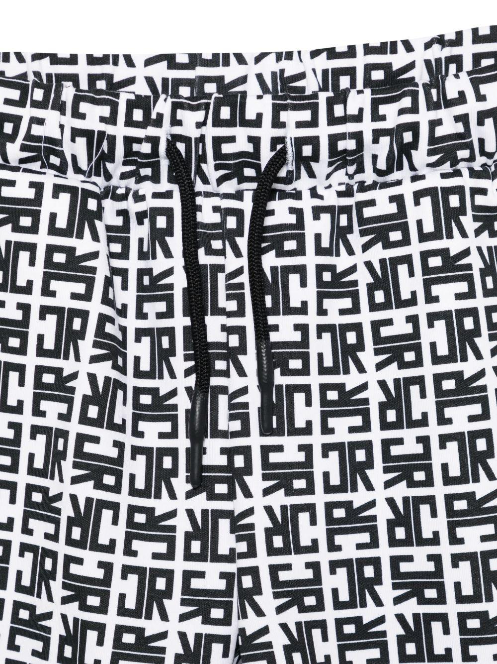 Set due pezzi per bambino John Richmond Junior nero con monogramma - Rubino Kids