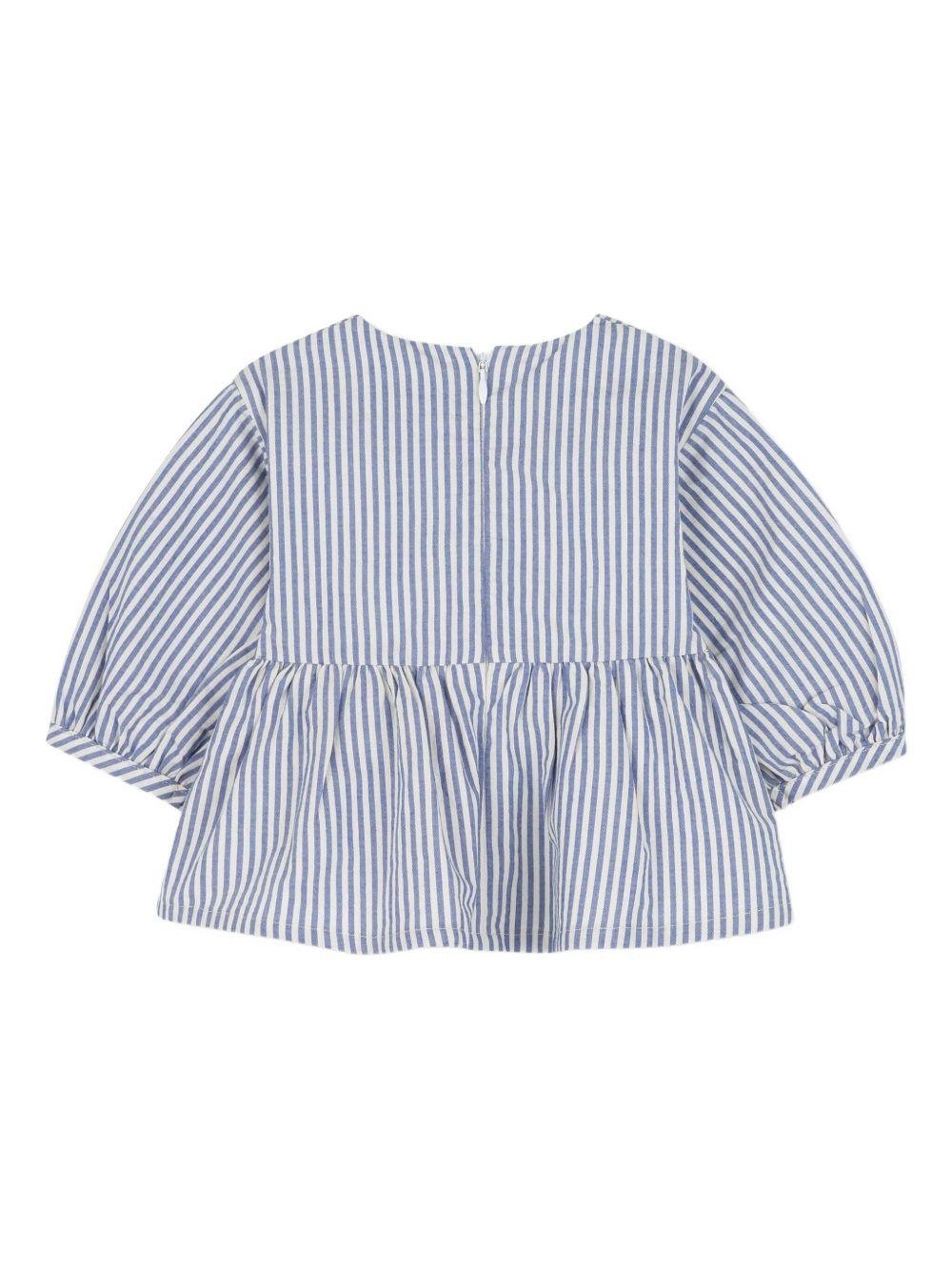 Set due pezzi per neonata Kenzo Kids blu a righe - Rubino Kids